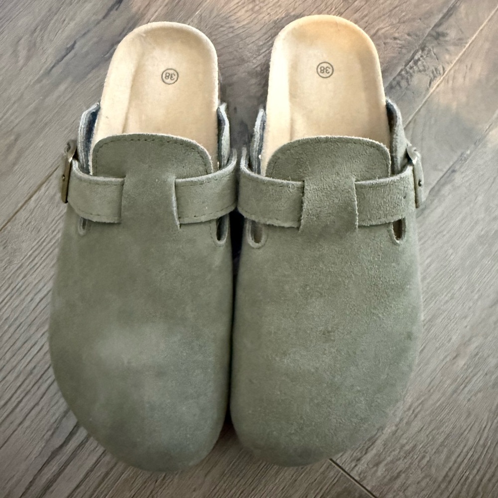 Suede Slip-On Clogs